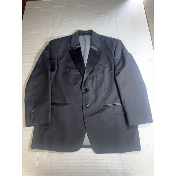 Calvin Klein Coat Jacket Blazer Woolmark Made In Canada 40S - Picture 1 of 12